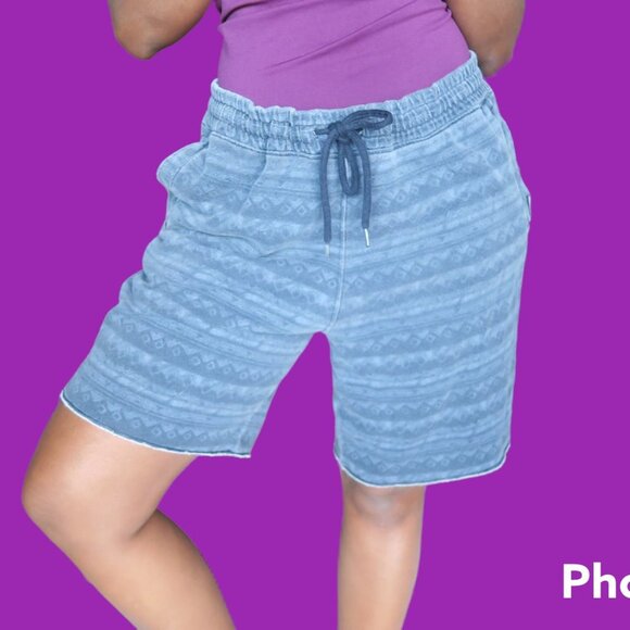 Hollister Other - Hollister Men's shorts manufactured raw hem with drawstring in blue size XL